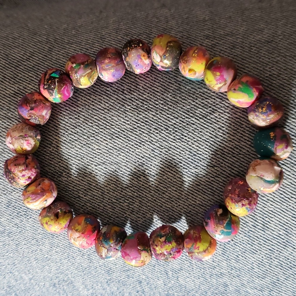 23 Handmade Clay beads